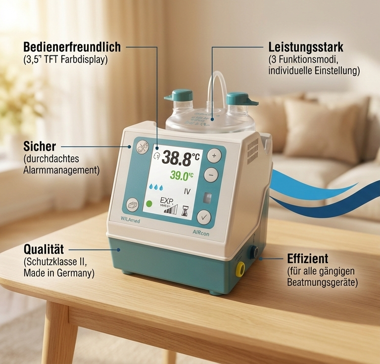 Atemgasbefeuchter AIRcon Gen2 (inkl. C200R Kammer)