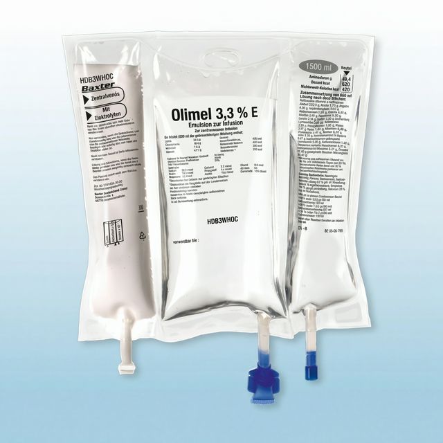 OLIMEL 3,3% E Emulsion zur Infusion 1500 ml (4er VE)