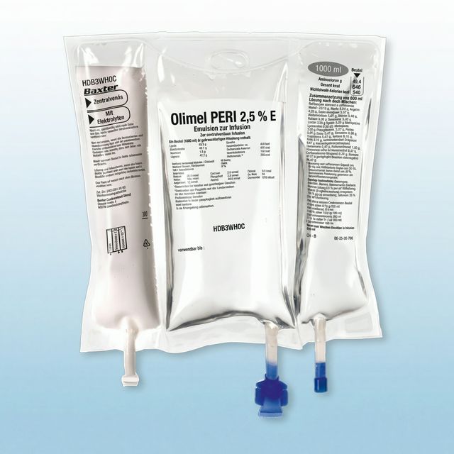 OLIMEL 7,6% Emulsion zur Infusion elektrolytfrei 650 ml (10er VE)